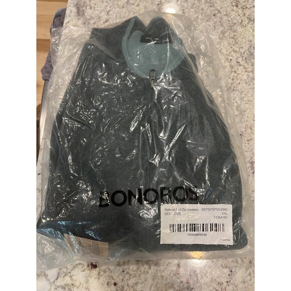 Bonobos Refined Full-Zip Sweater NWOT - Size XXL - Picture 6 of 6